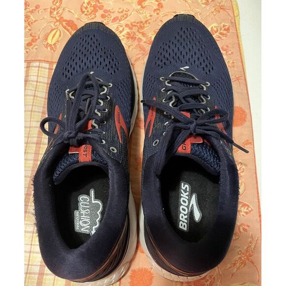 Brooks Mens Ghost 11 1102881D428 Blue Red Running Shoes Sneakers Size 12.5 D GUC - Picture 3 of 16